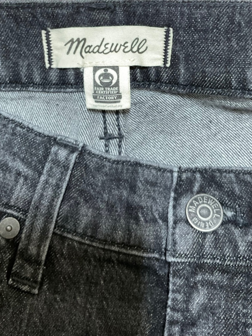 Madewell wide-leg crop jeans size 25